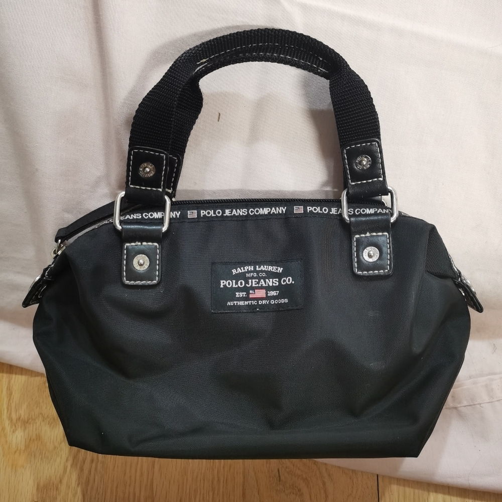 Vintage Polo Ralph Lauren Polo Jeans Black Y2K Handbag
